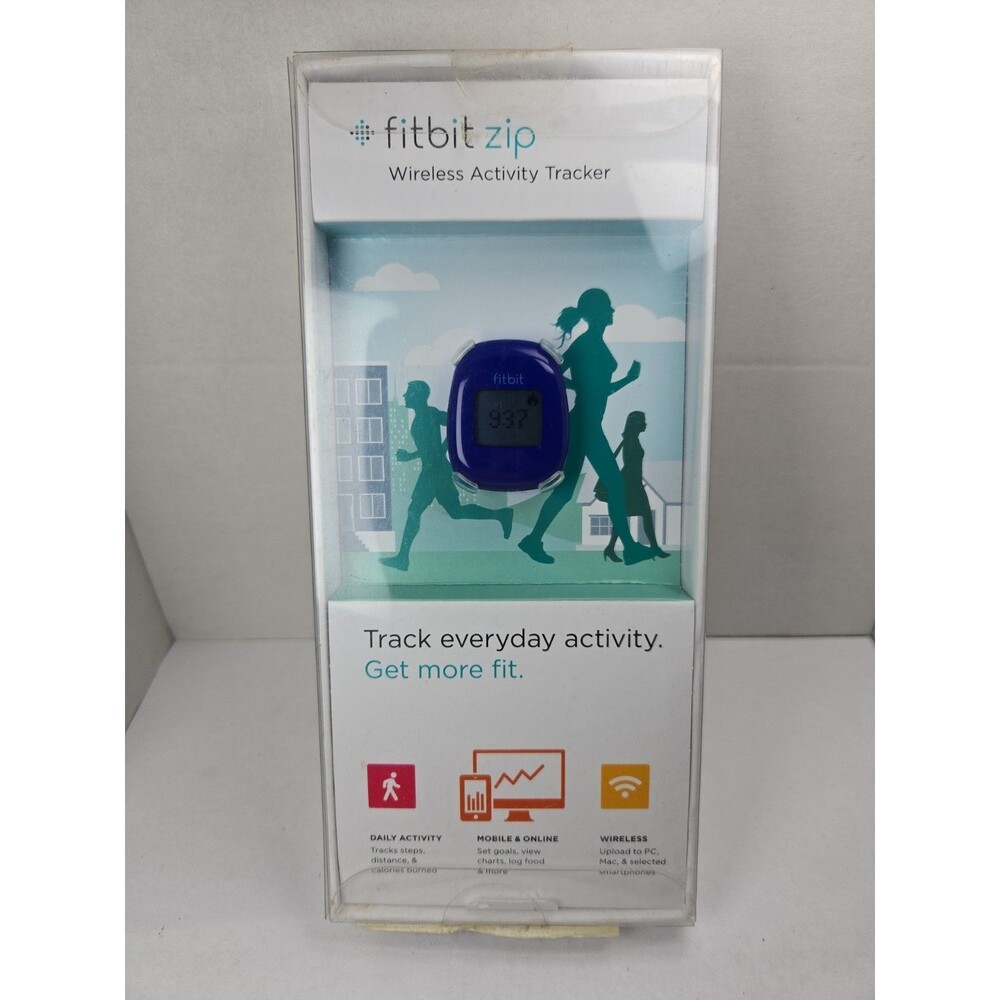 Fitbit Zip FB301C Wireless Activity Tracker Black Tested New Old Stock Clip On